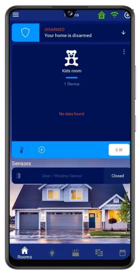 Click on Rooms