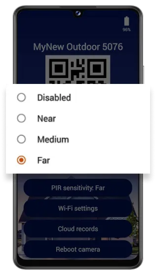 PIR Sensitivity PIR Sensitivity