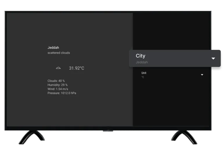 Select City & Temperature Select City & Temperature