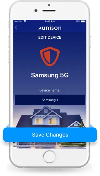 Rename the device & save Rename the device & save