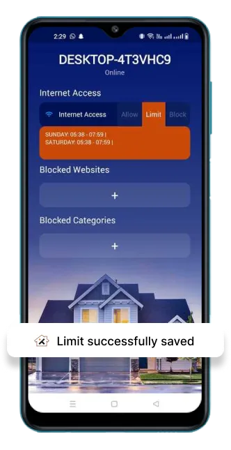 Limit Successfully Added Limit Successfully Added