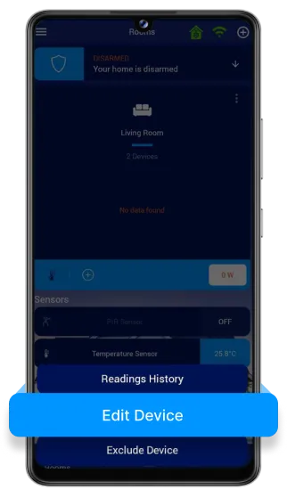 Edit device option