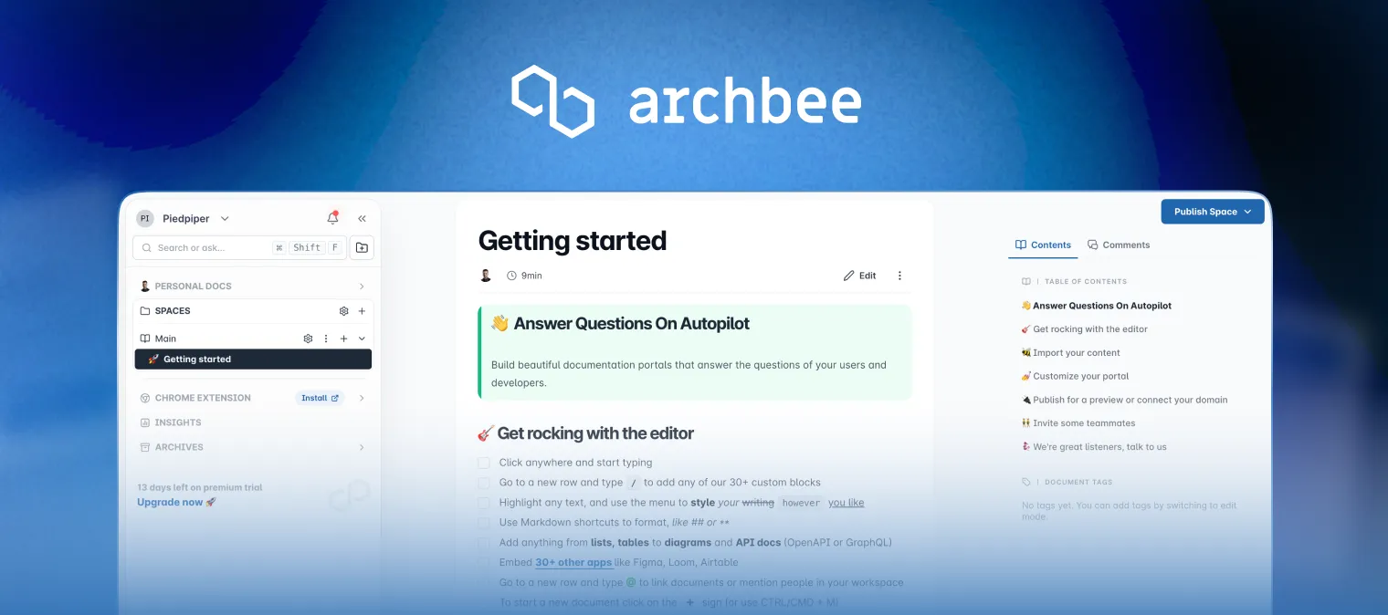 Getting started Getting started