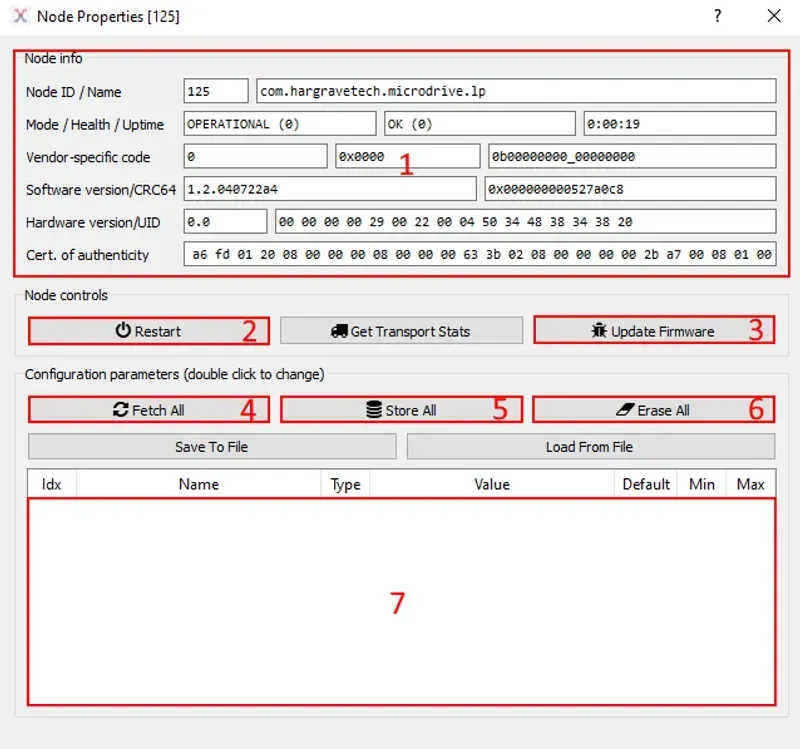 DroneCAN Node Window