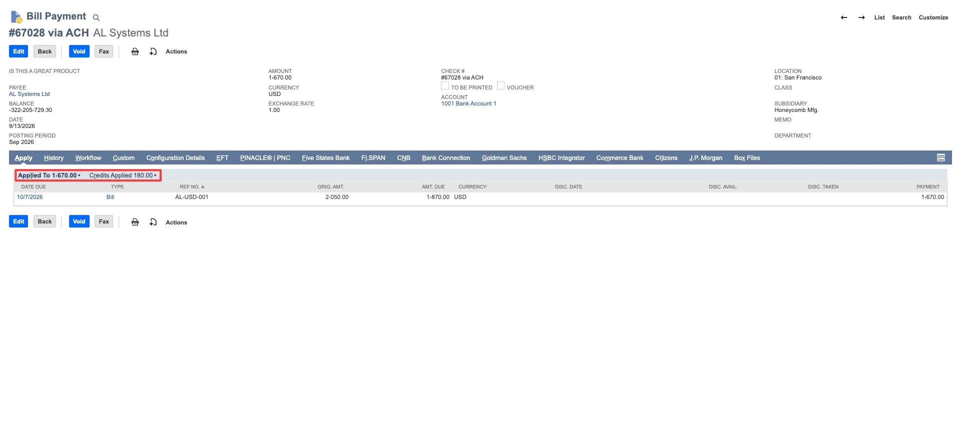 Bill Payment Record Bill Payment Record