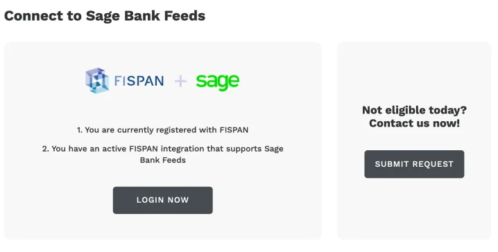 Connect Sage Bank Feeds