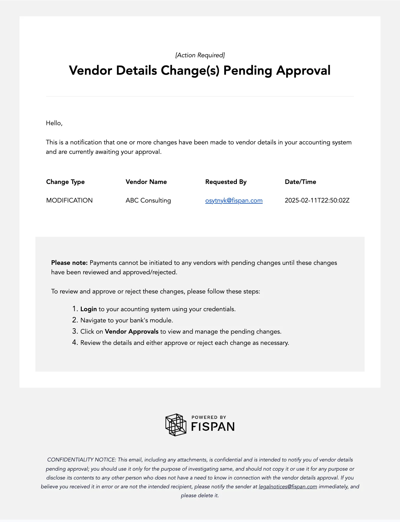 View Email Notification