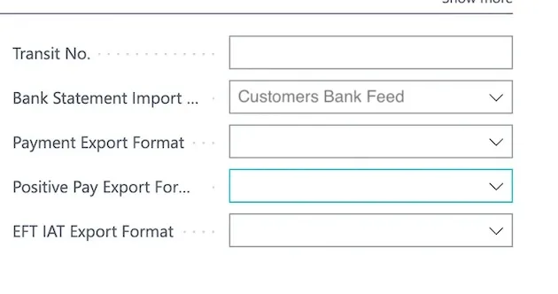 Select Customers Bank Feed