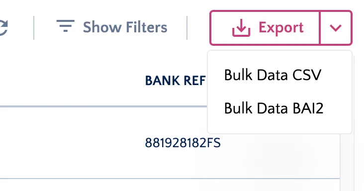 Export Options