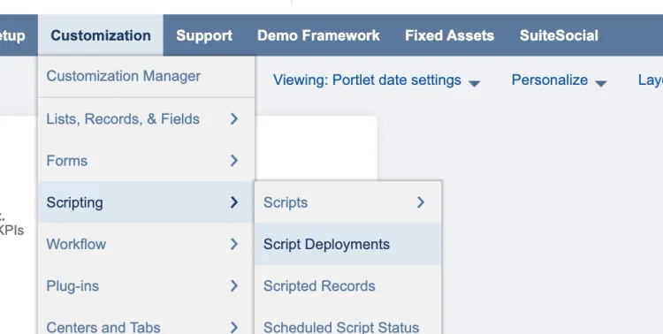 Go to Script Deployments Go to Script Deployments