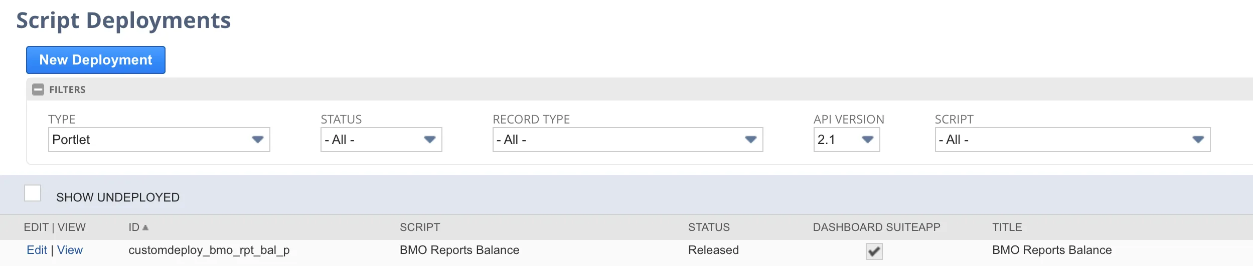 Edit Reports Balance Portlet Edit Reports Balance Portlet