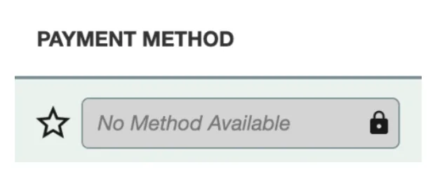 Displaying No Method Available 