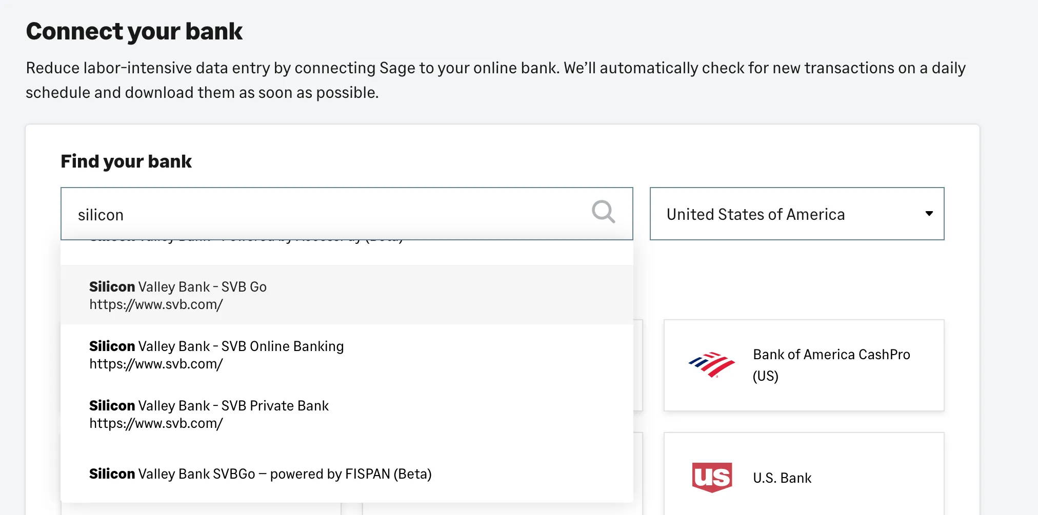 Connect your Bank