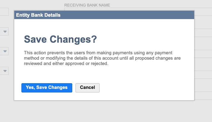 Click Yes, Save Changes Click Yes, Save Changes
