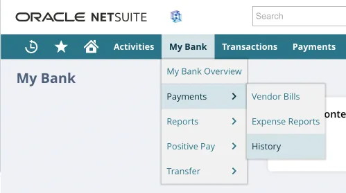 Go to Payments History page Go to Payments History page