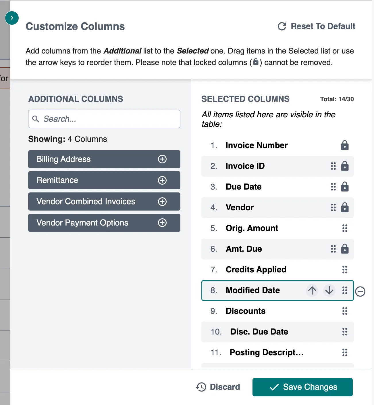 Remove Column Remove Column