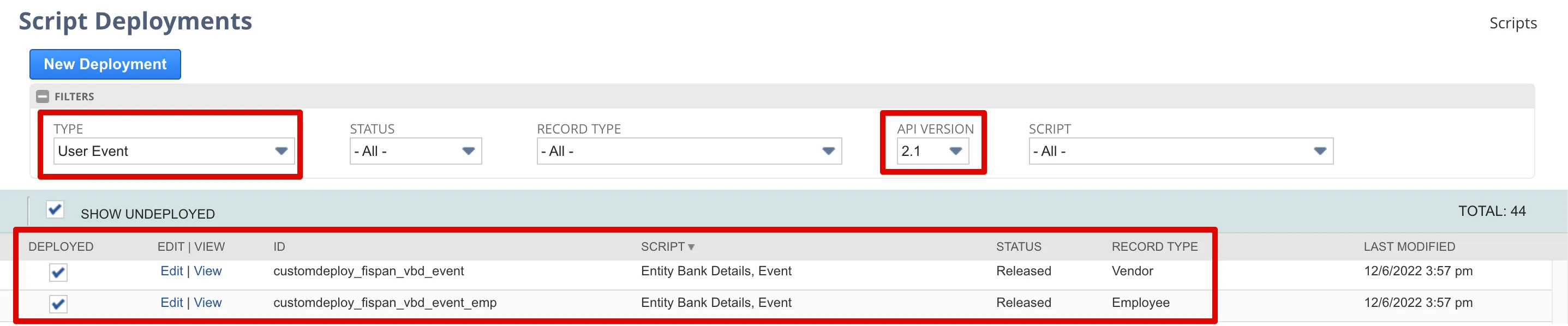 Filtering for User Events on API Version 2.1 Filtering for User Events on API Version 2.1