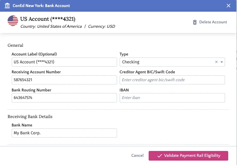 Re-Validate Payment Rail Eligibility Re-Validate Payment Rail Eligibility