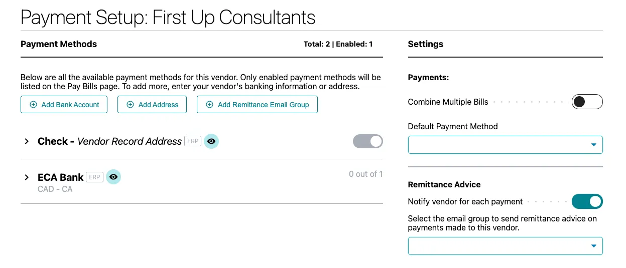 View the Payment Method Pop-Up View the Payment Method Pop-Up