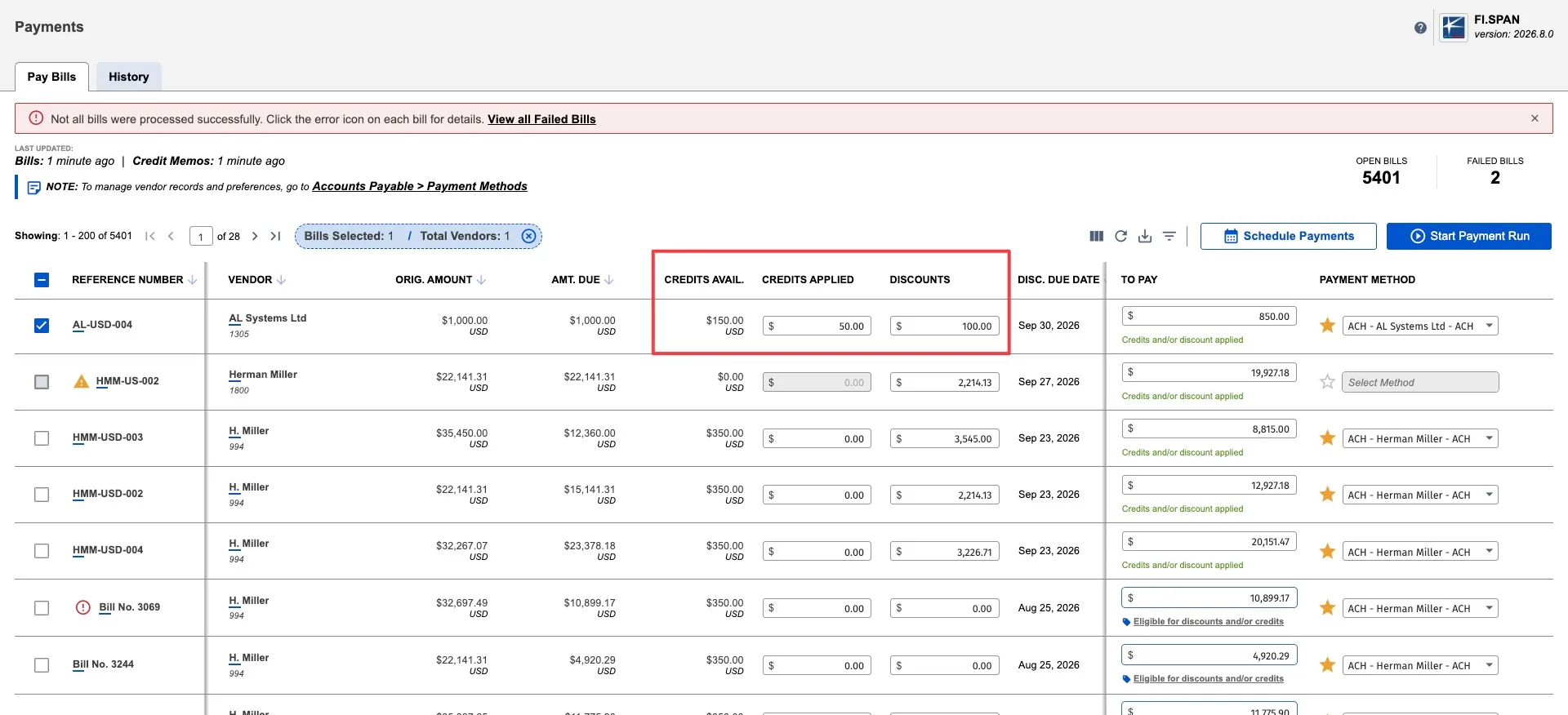 Applying Credits and Discounts Applying Credits and Discounts