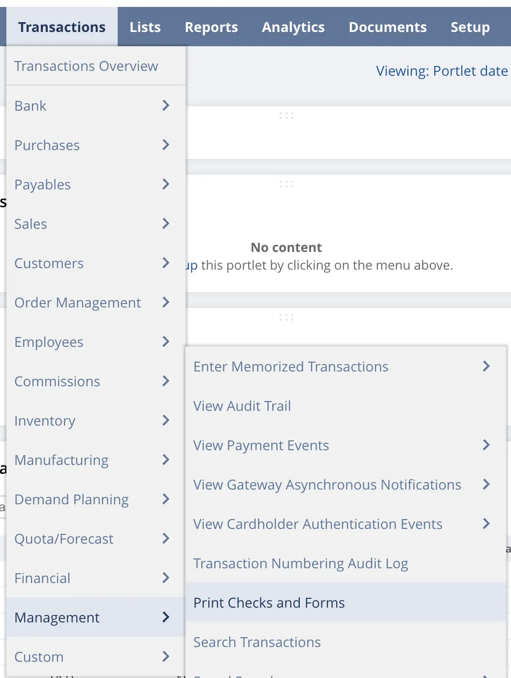 Go to Print Checks and Forms Go to Print Checks and Forms