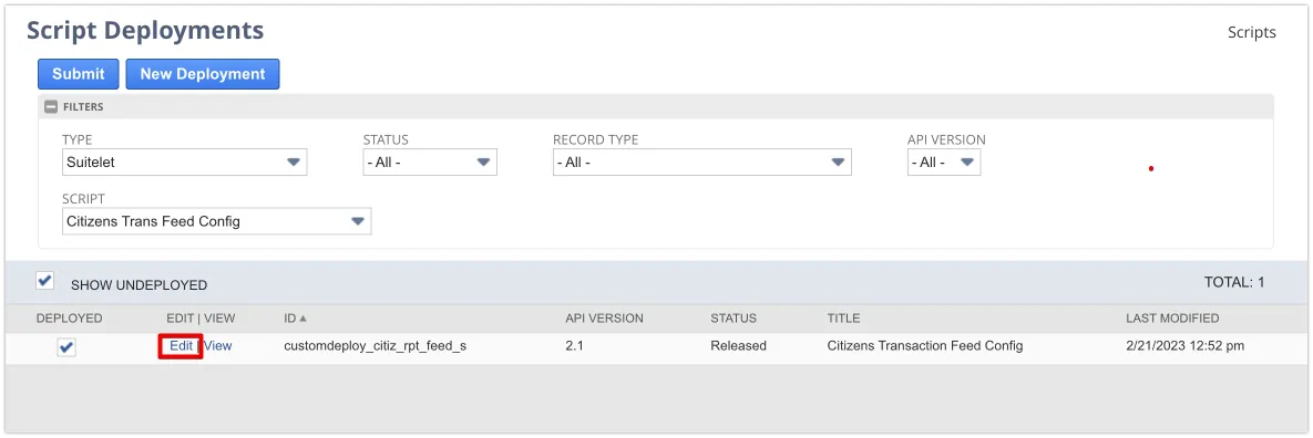 Select Edit to update permissions Select Edit to update permissions