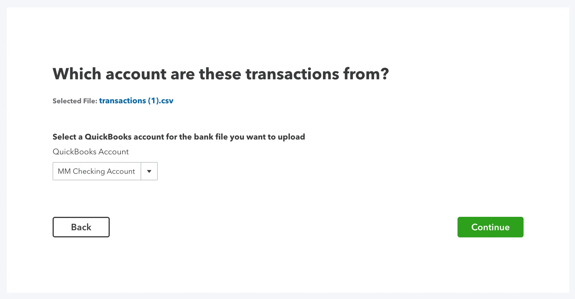 Select Account Select Account