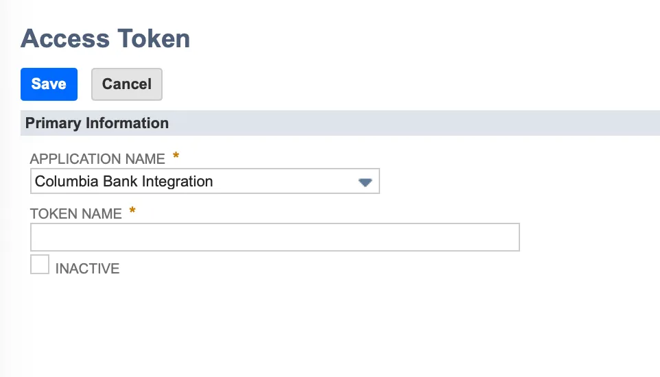 Save Access Token