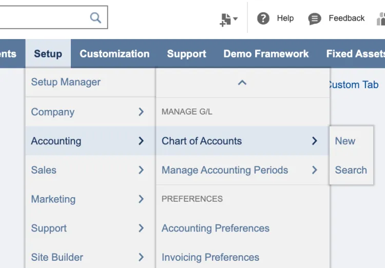 Chart of Accounts Chart of Accounts