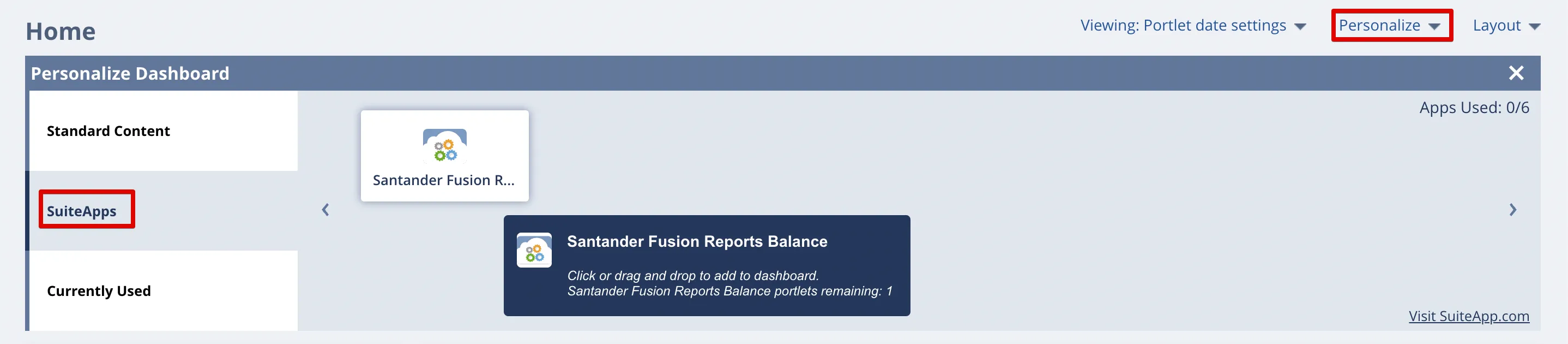 Select Santander Fusion Reports Balance Select Santander Fusion Reports Balance