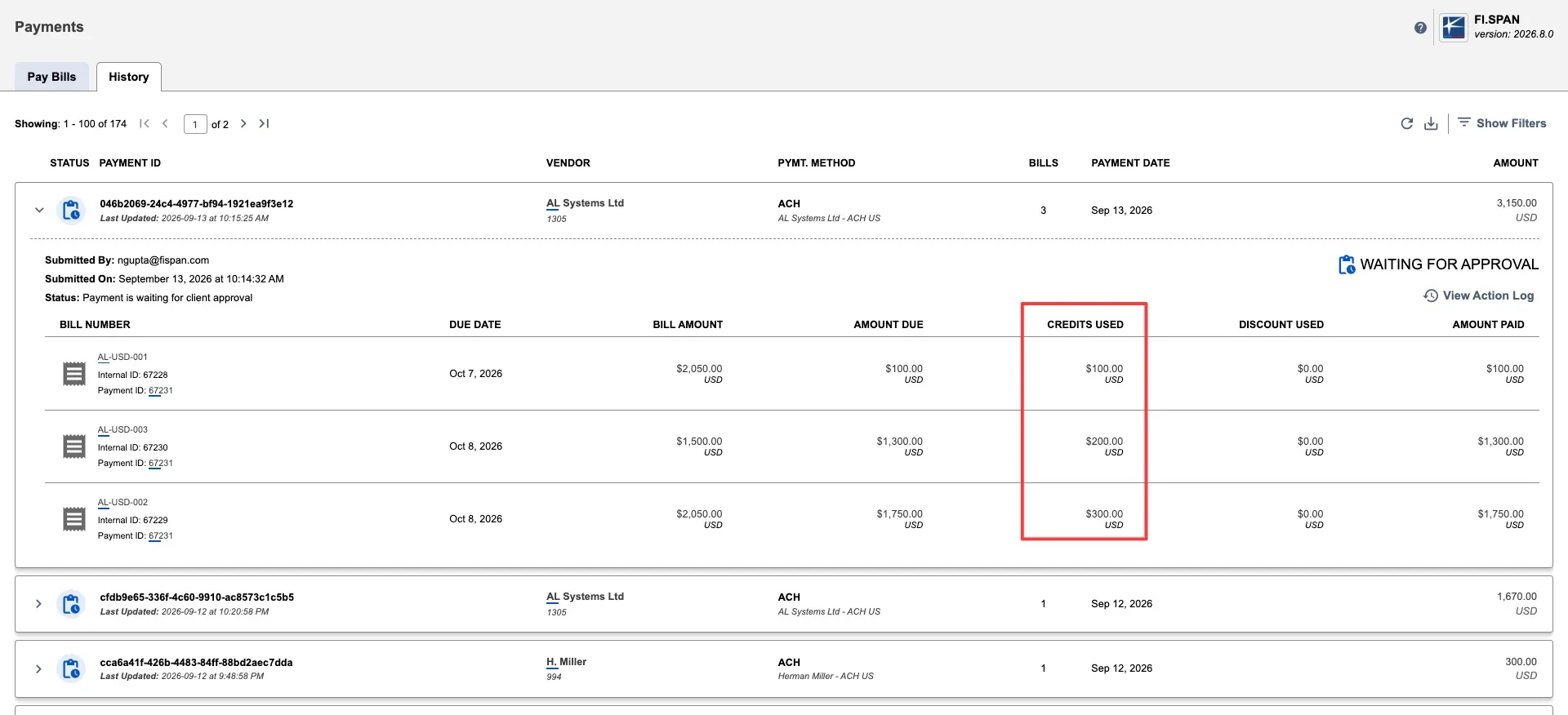 Payment History Payment History