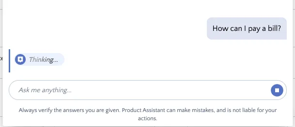Assistant is Thinking Assistant is Thinking
