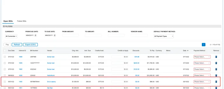 Go to Find & Pay Bill