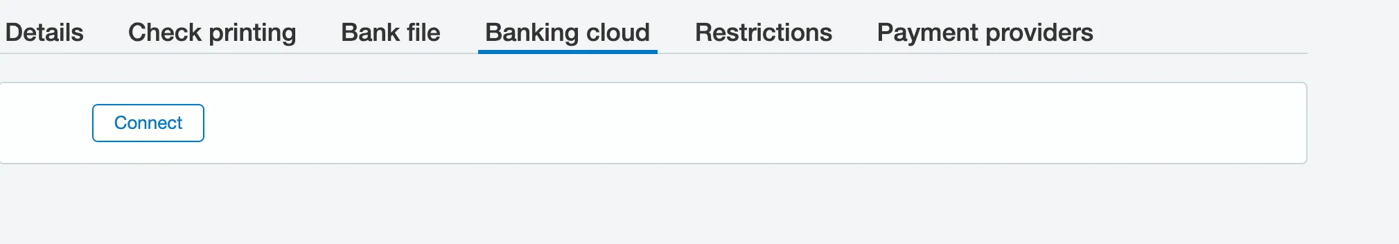 Back to 'Connect' status