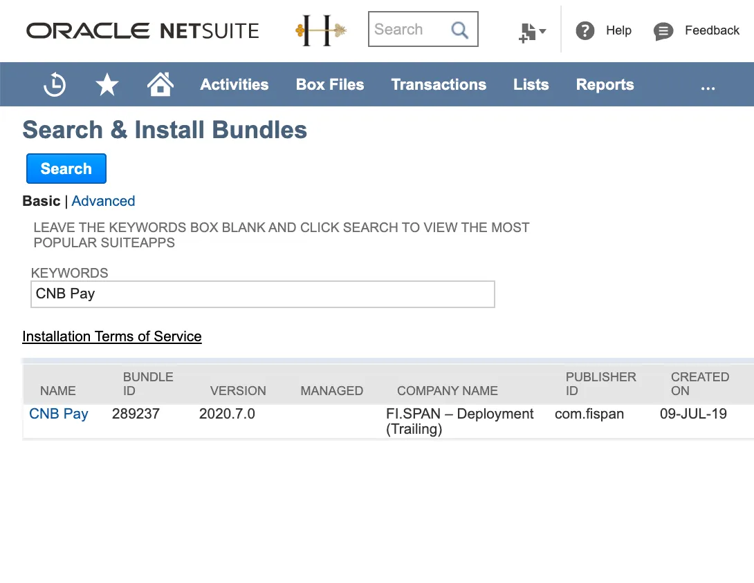 CNB Pay Bundle