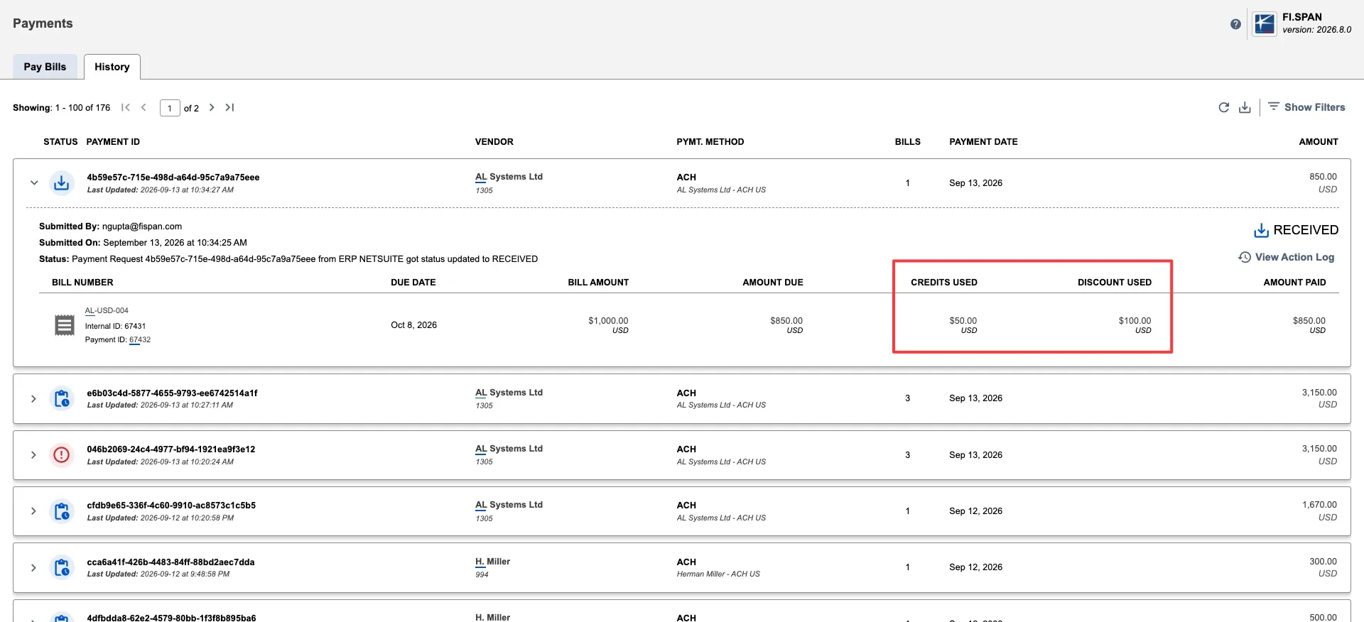 Payment History Payment History