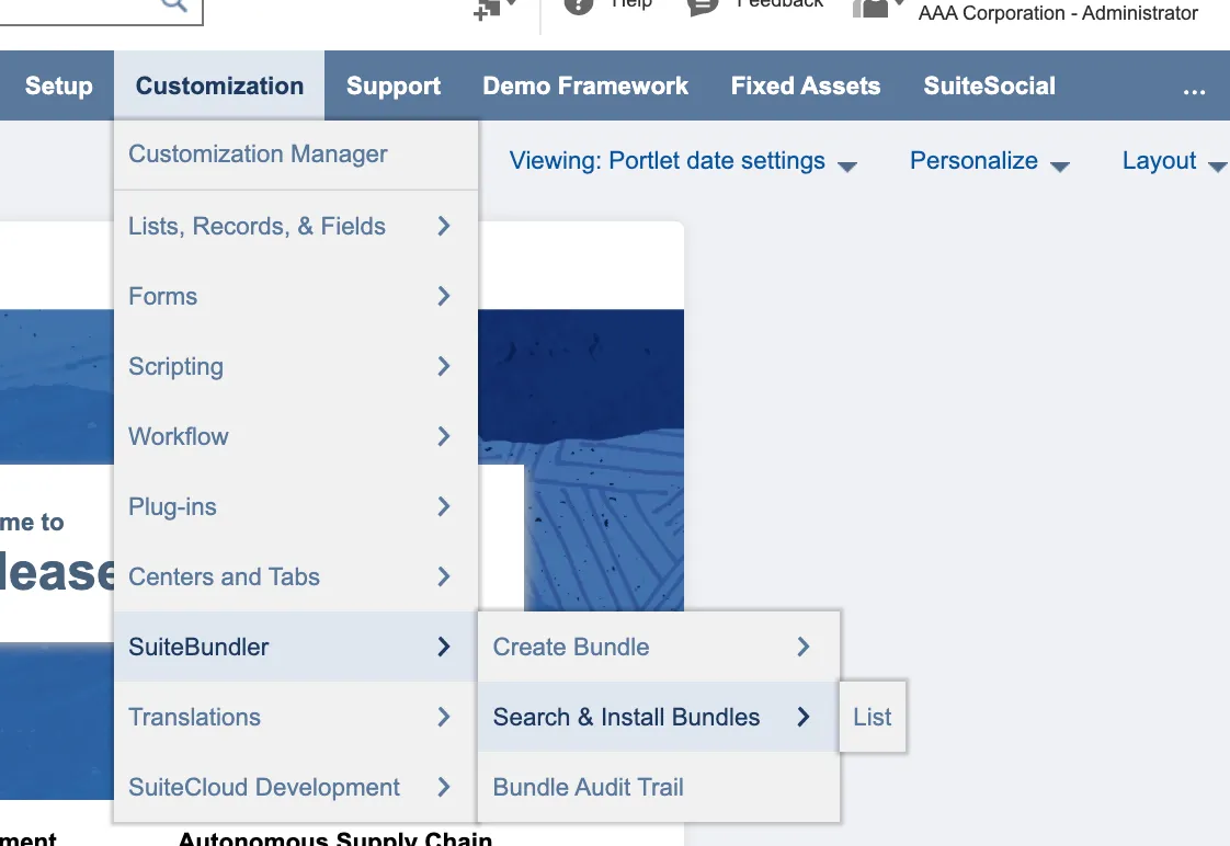 Search & Install Bundles