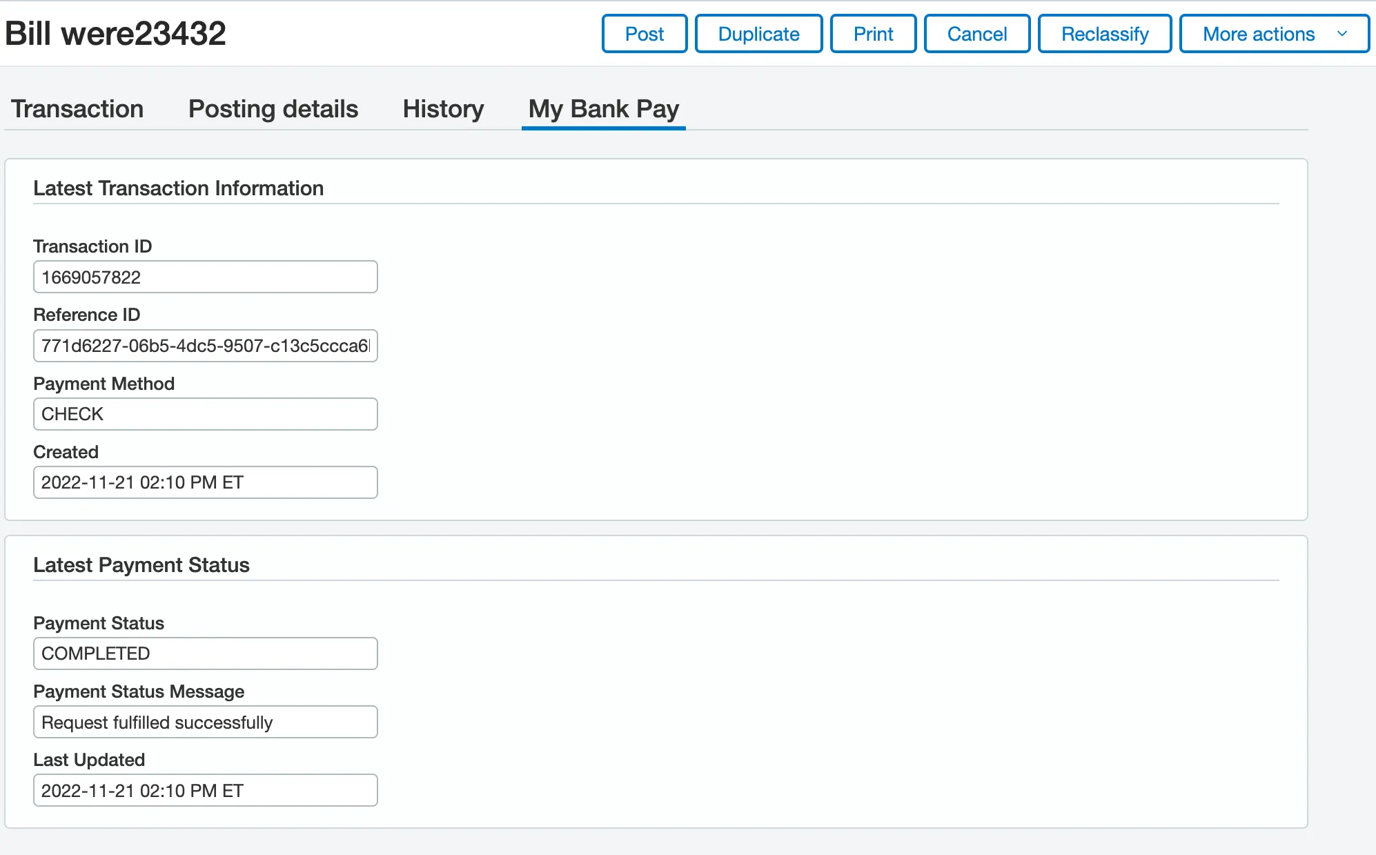 Overwritten custom fields Overwritten custom fields