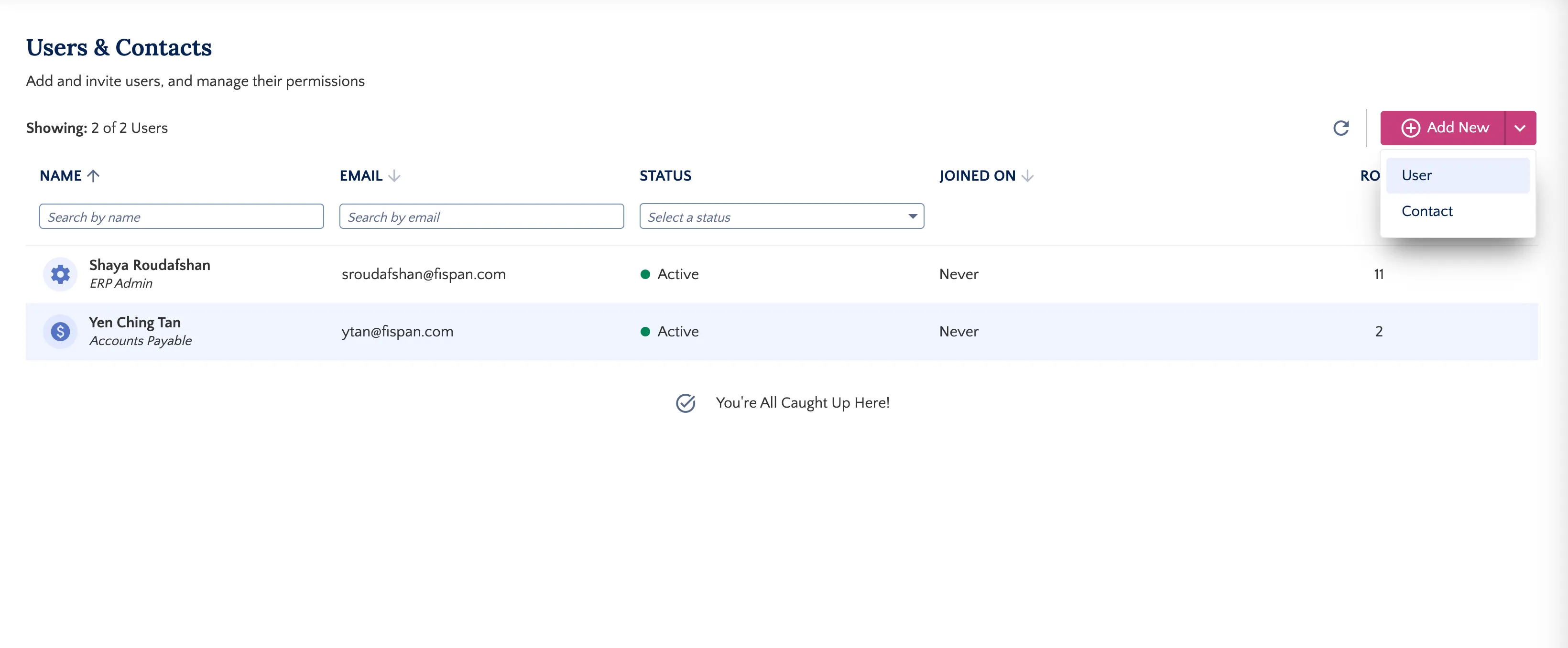 How to add new users