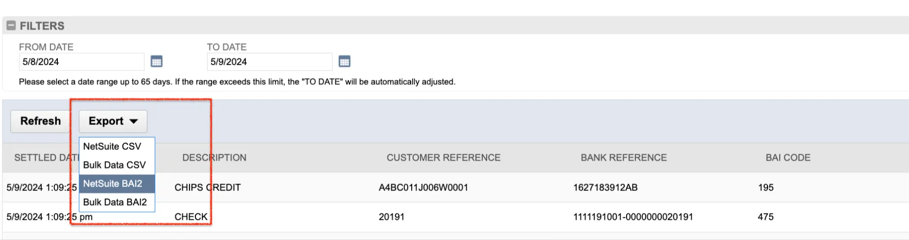 Select NetSuite BAI2 Select NetSuite BAI2