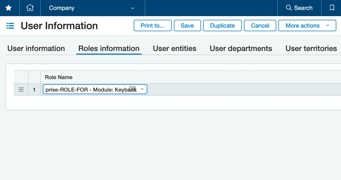 Add KeyBank Role Add KeyBank Role