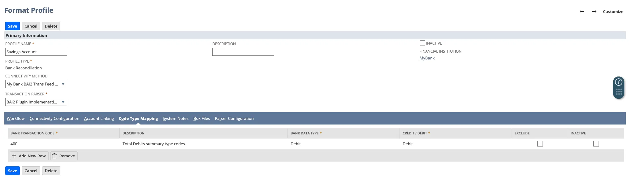 Complete Code Mapping