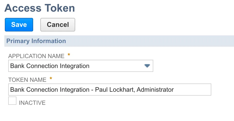 Bank Connection Integration Bank Connection Integration