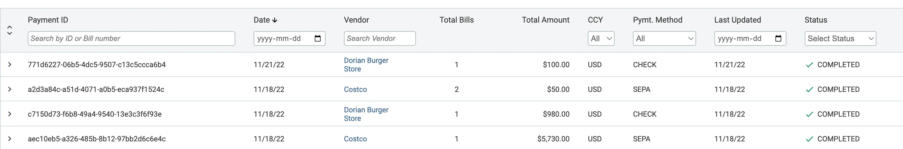 View Payment History View Payment History