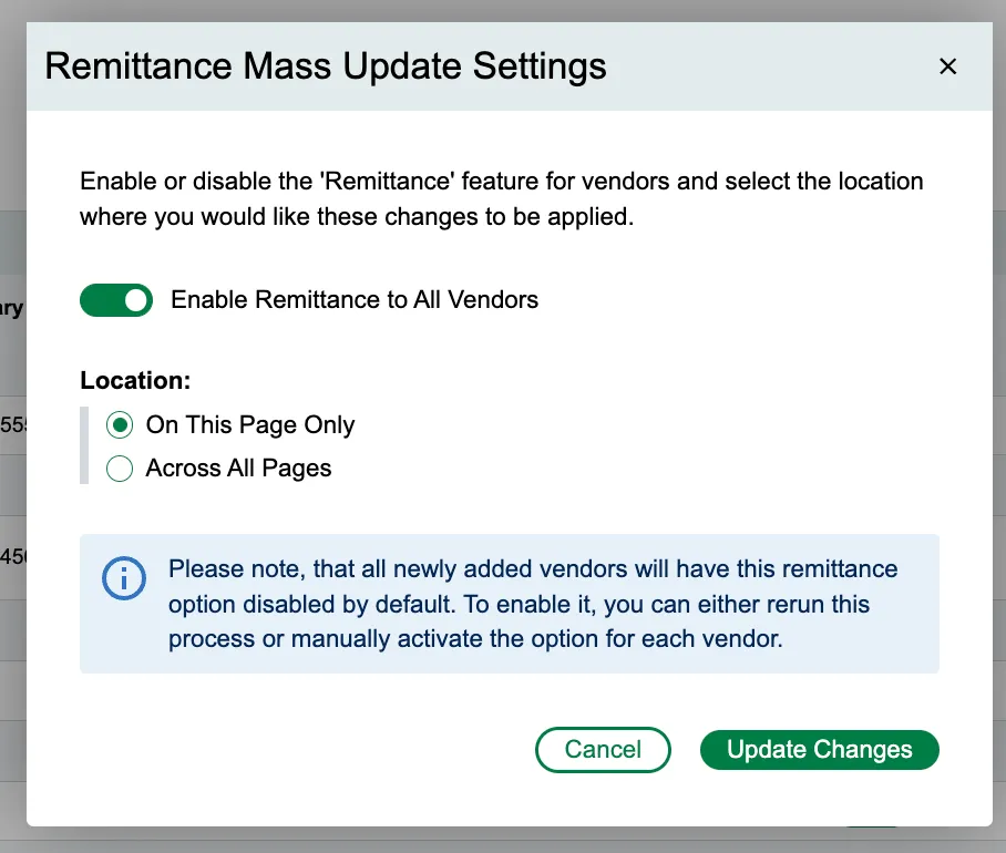 Click Update Changes Click Update Changes