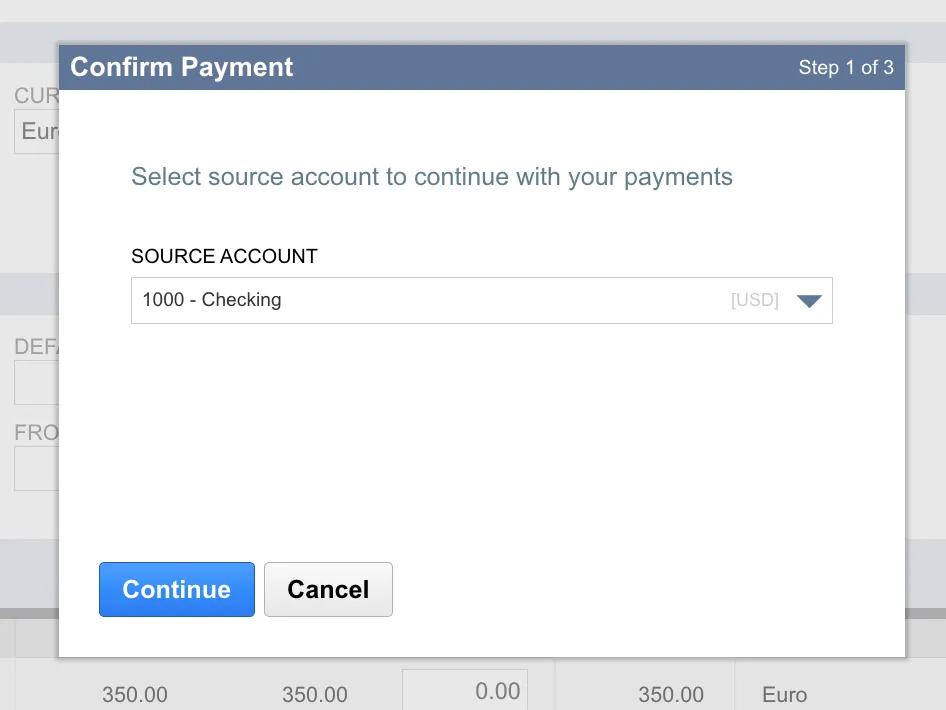 Select Source Account