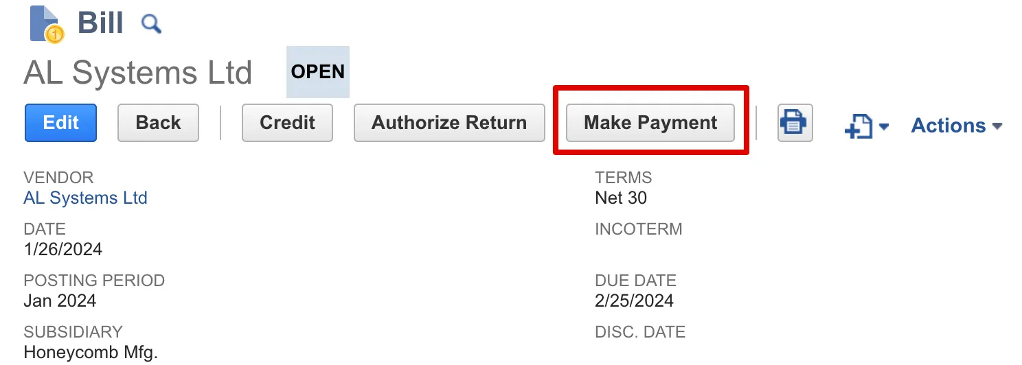 Click "Make Payment" Click "Make Payment"
