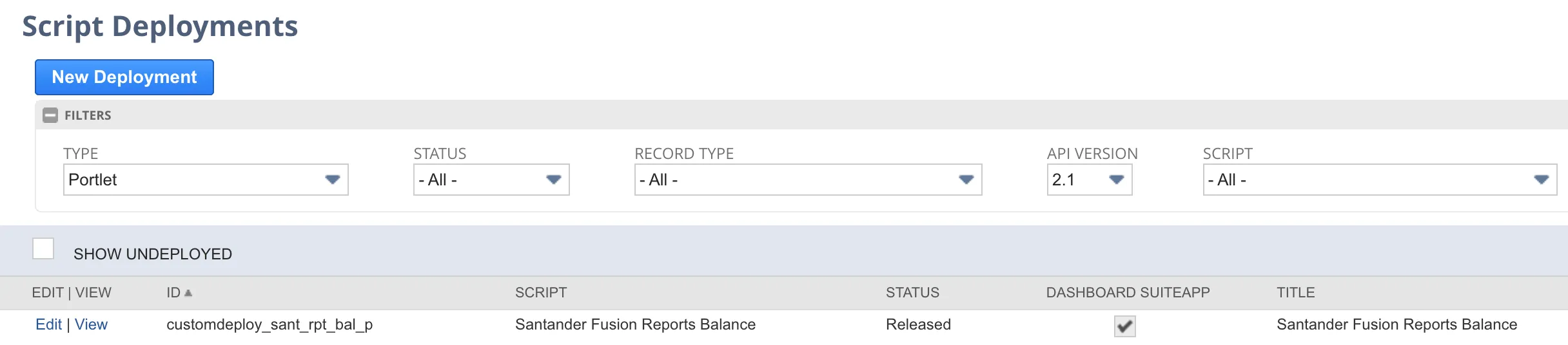 Edit Reports Balance Portlet Edit Reports Balance Portlet