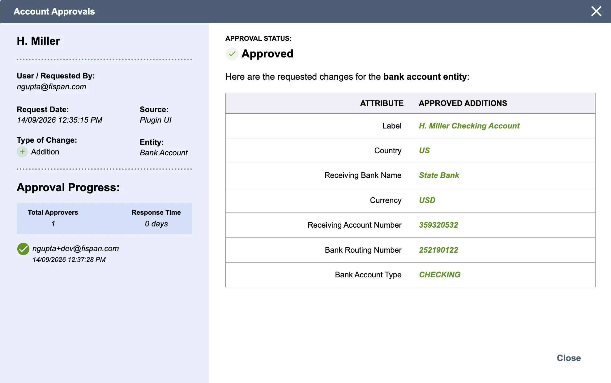 View Approved Record Details View Approved Record Details