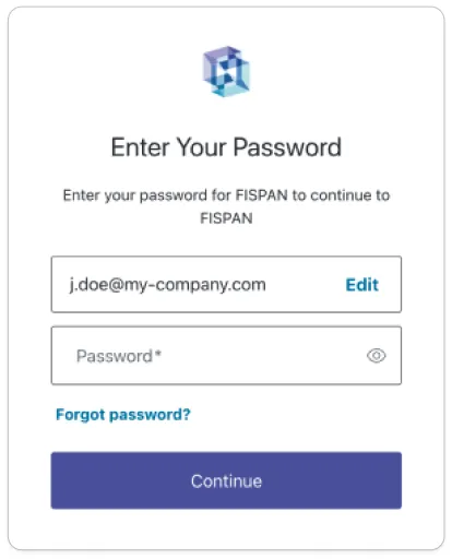 Enter FISPAN Credentials